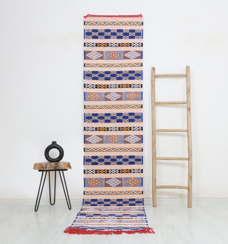 Tilila  Moroccan Kilim Rug 2'1" x 10'0"