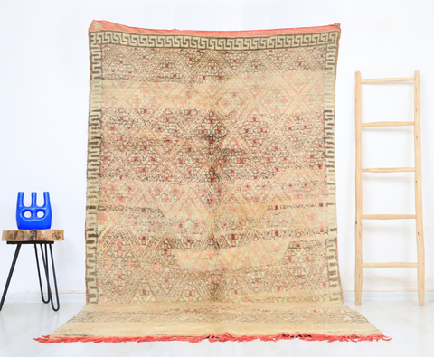 Hizal Vintage Moroccan Rug  5'1" x 9'3"