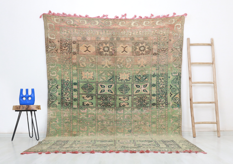 Abarug Vintage Moroccan Rug  6'3" x9'6"