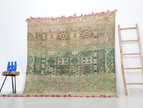 Abarug Vintage Moroccan Rug  6'3" x9'6"