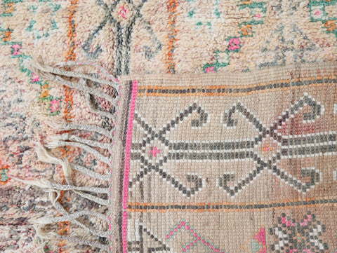 Azenzar Vintage Moroccan Rug  5'8" x9'5"