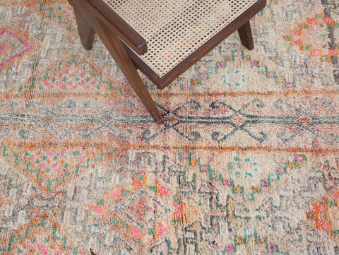 Azenzar Vintage Moroccan Rug  5'8" x9'5"