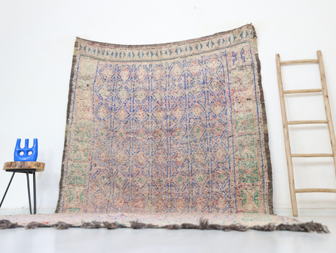 Iderfen Vintage Moroccan Rug  6'6" x11'8"