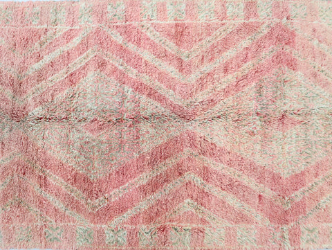 Amnayen Vintage Moroccan Rug  6'4" x10'4"