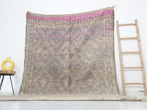 Tililla Vintage Moroccan Rug  6'2" x11'2"