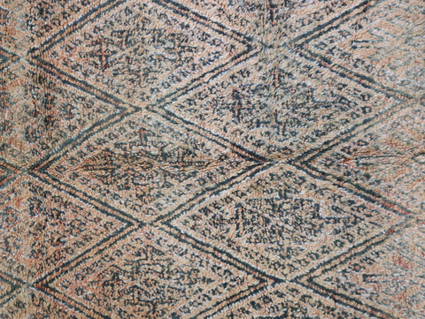 Abarghus Vintage Moroccan Rug  6'8" x8'3"