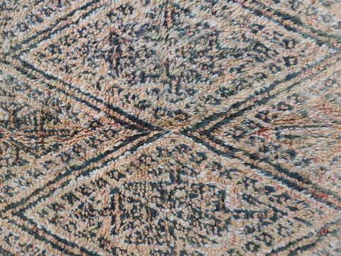 Abarghus Vintage Moroccan Rug  6'8" x8'3"