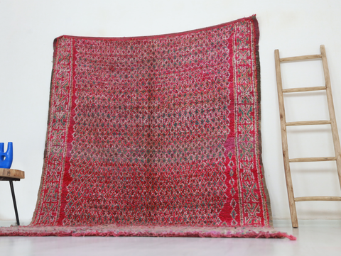 Fena Vintage Moroccan Rug  6'3" x10'4"