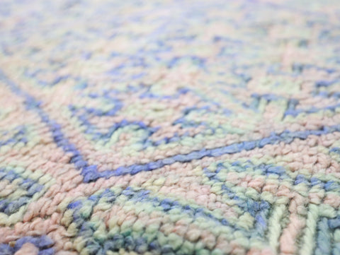 Tawurt Vintage Moroccan Rug  6'6" x9'2"