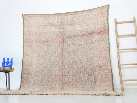 Asirem Vintage Moroccan Rug  6'2" x9'9"